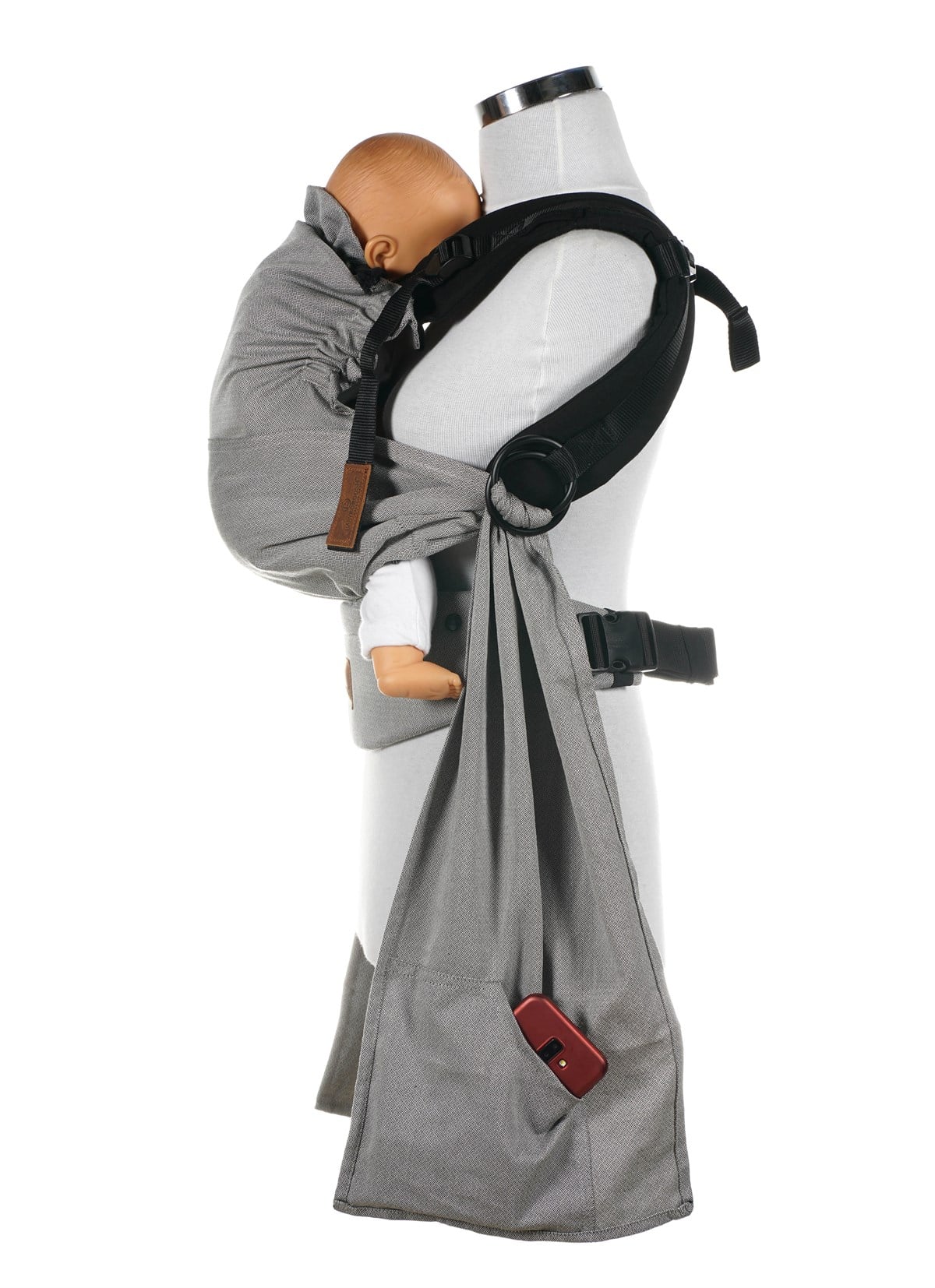 Girift Sling Kanguru Cube Halkalı Kuşaklı Ergonomik Bebek Kanguru 0-4 Yaş