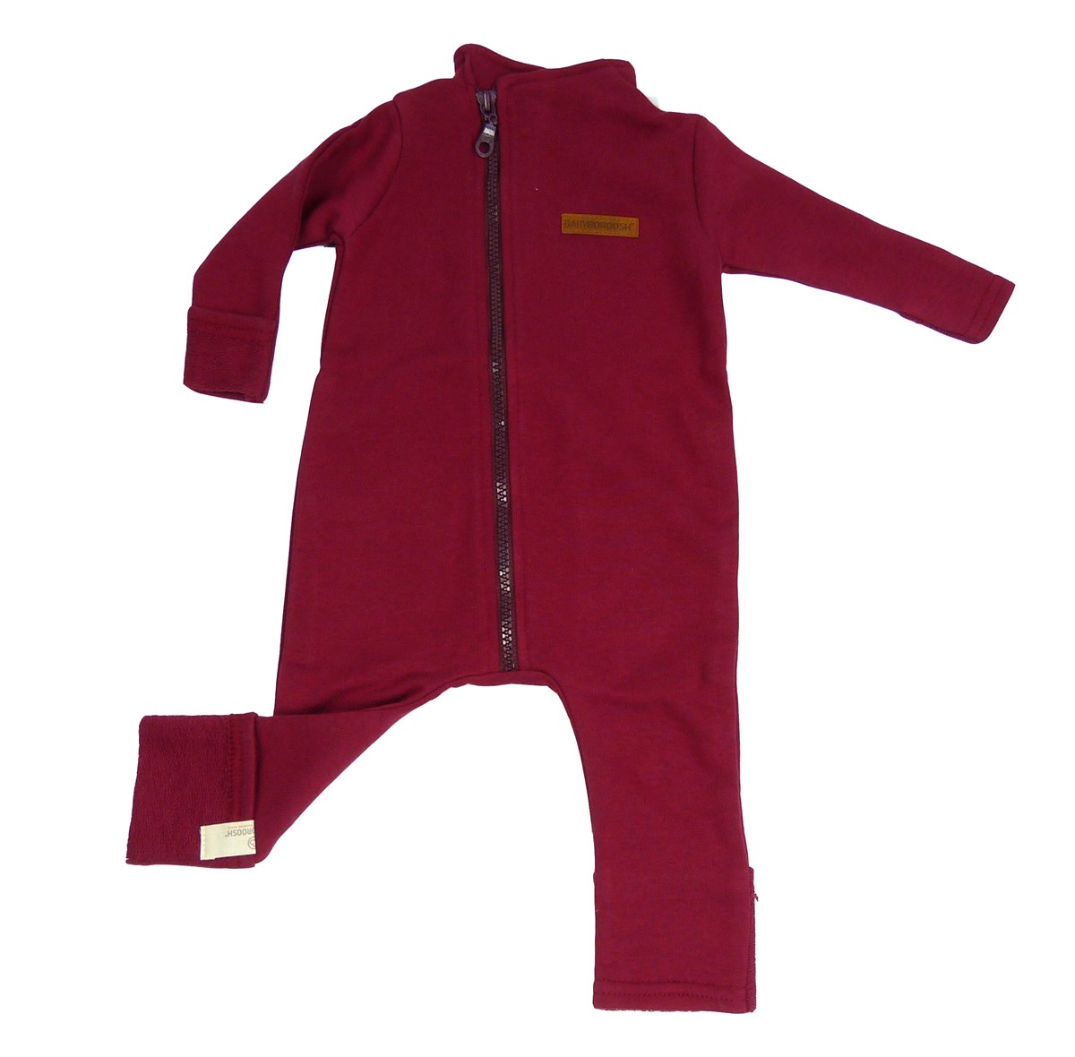 Bordo Kalın Bebek Tulumu