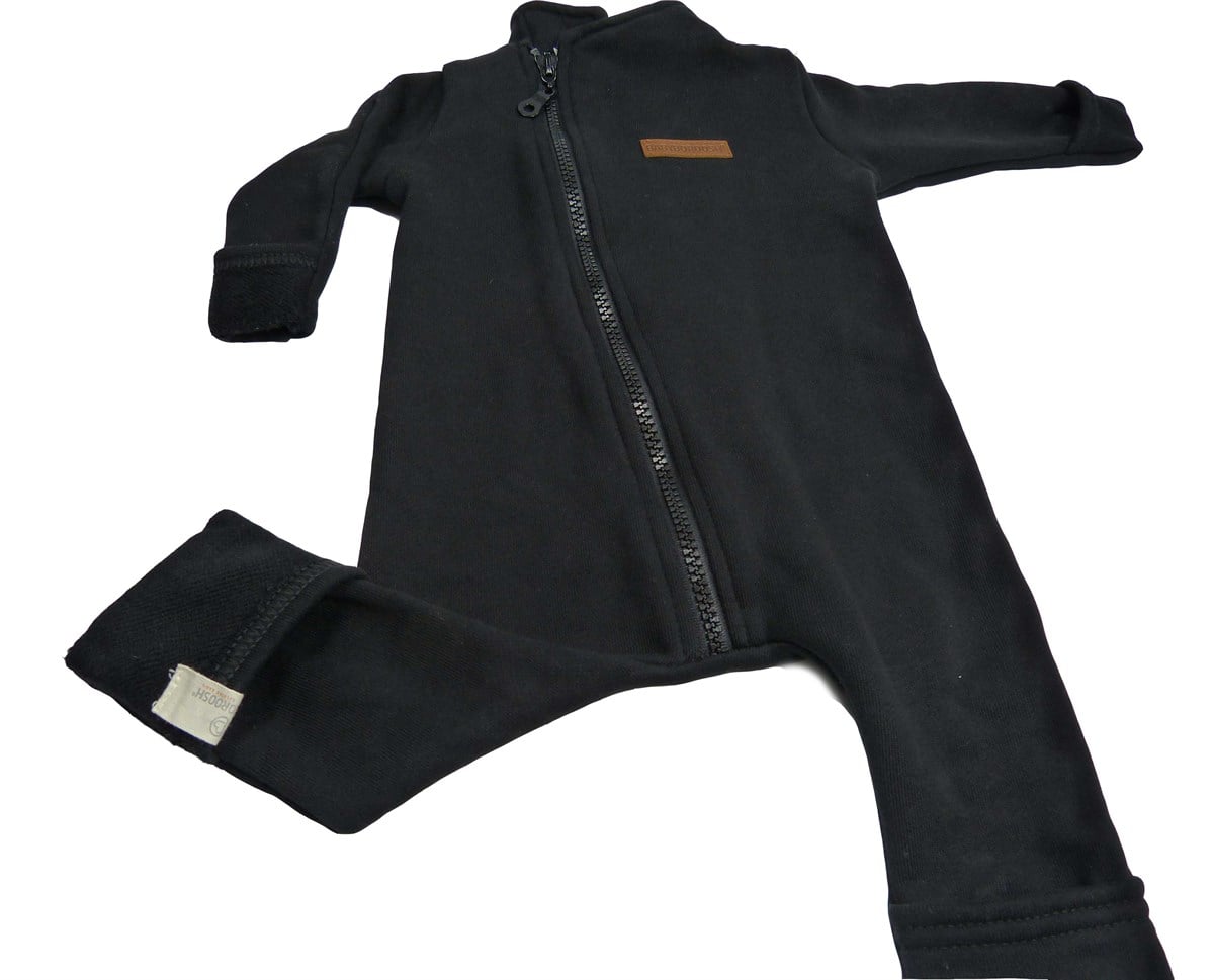 Siyah Kalın Bebek Tulumu