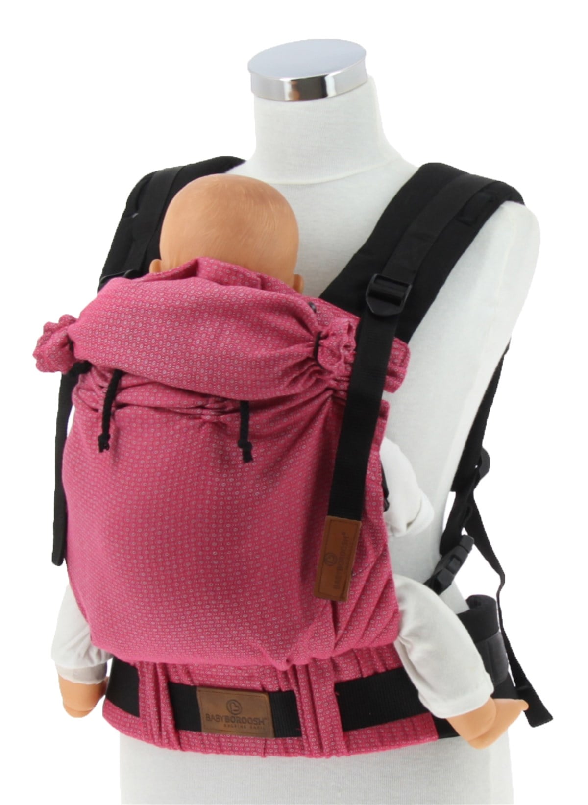Pembe Gri New Age Büyüyen Yenidoğan Ergonomik Bebek Kangurusu - Oeko Tex