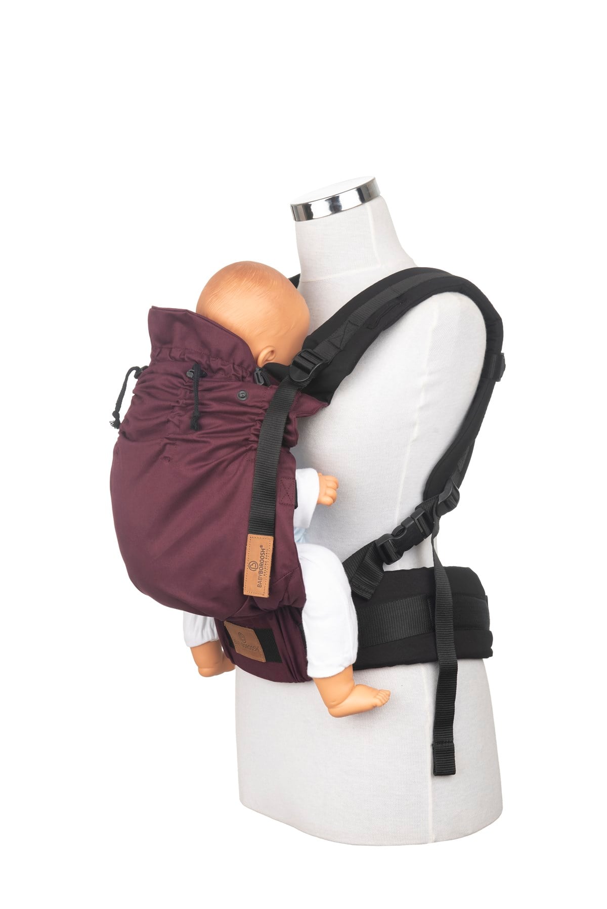 Maroon New Age Büyüyen Yenidoğan Ergonomik Bebek Kangurusu - Oeko Tex