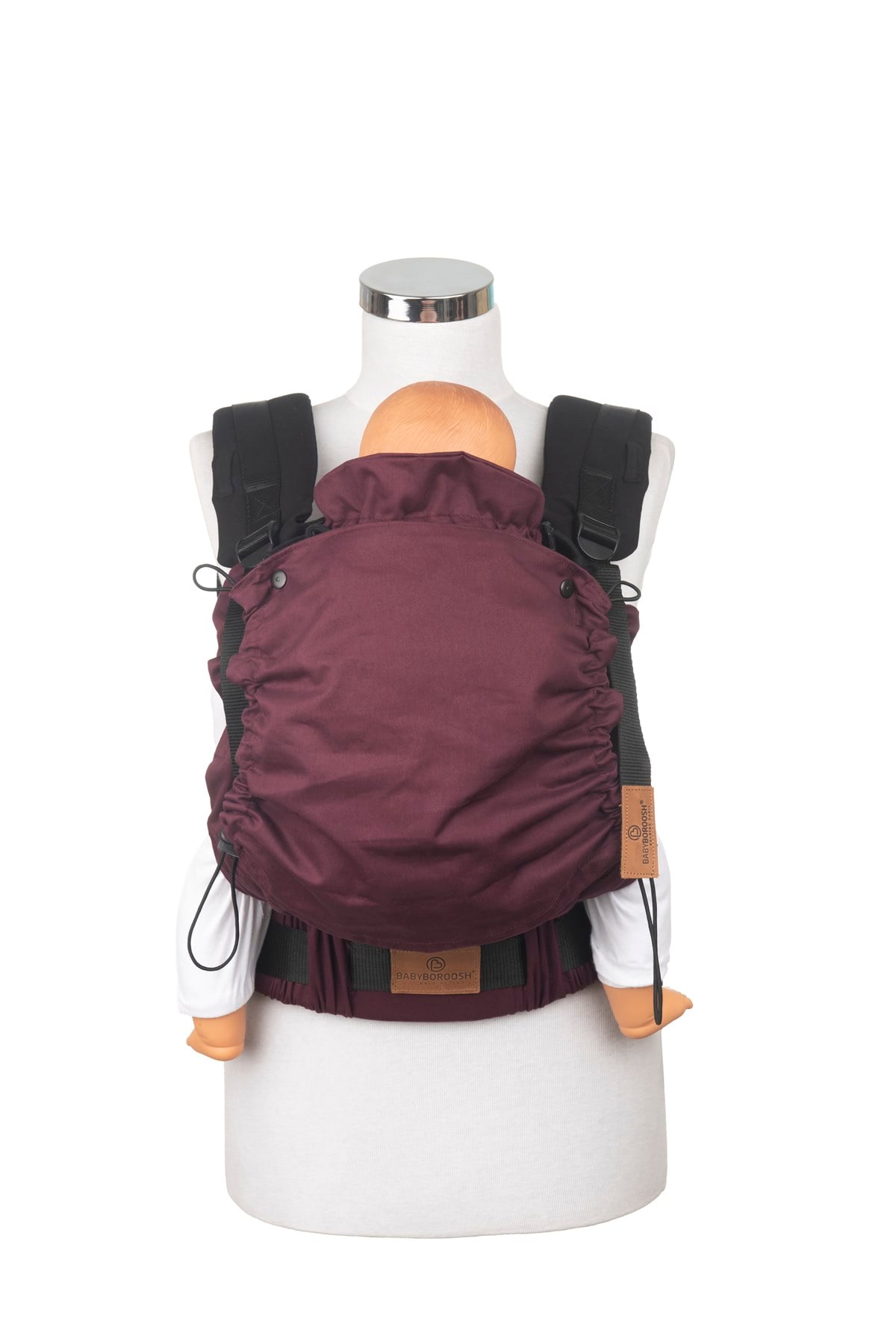 Maroon New Age Büyüyen Yenidoğan Ergonomik Bebek Kangurusu - Oeko Tex