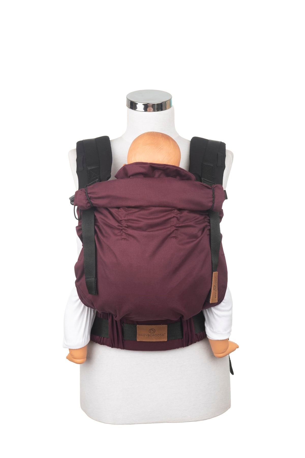 Maroon New Age Büyüyen Yenidoğan Ergonomik Bebek Kangurusu - Oeko Tex