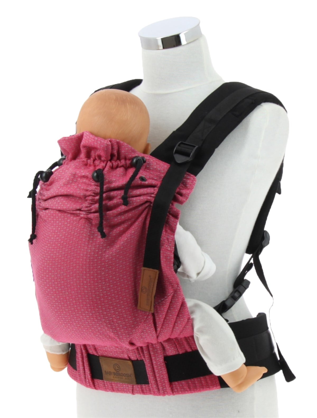 Pembe Gri New Age Büyüyen Yenidoğan Ergonomik Bebek Kangurusu - Oeko Tex