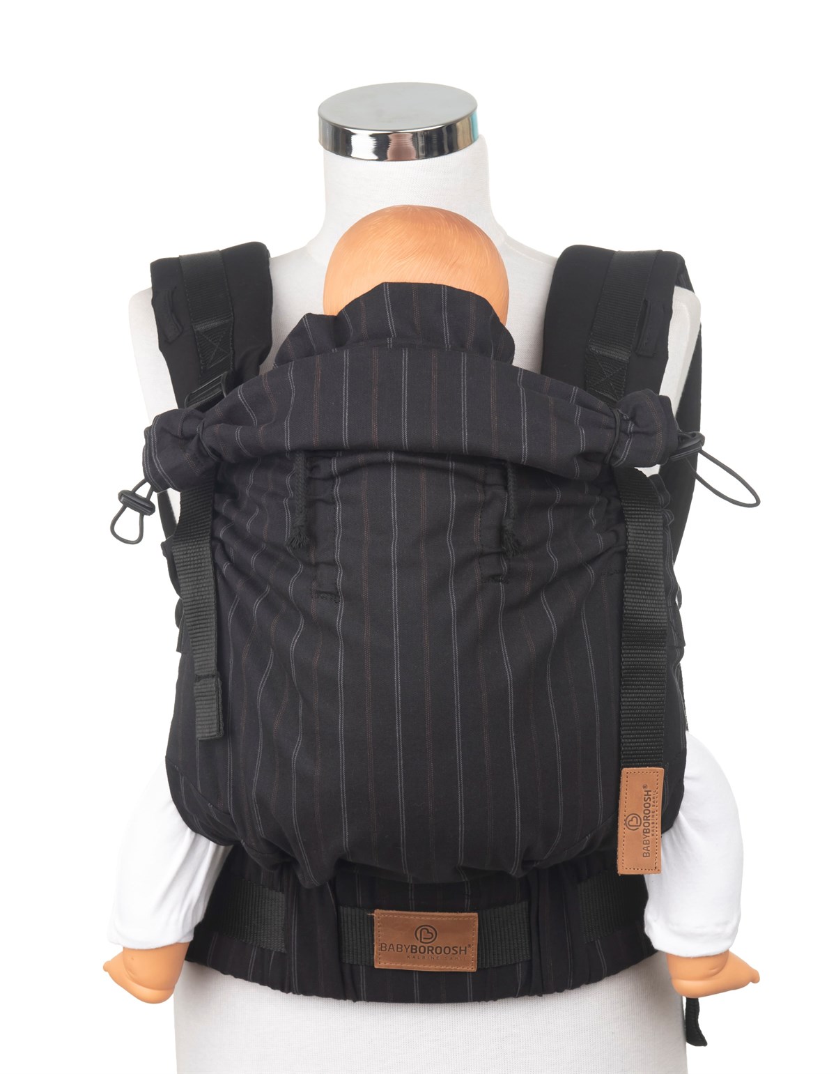 Lines Black New Age Büyüyen Yenidoğan Ergonomik Bebek Kangurusu - Oeko Tex