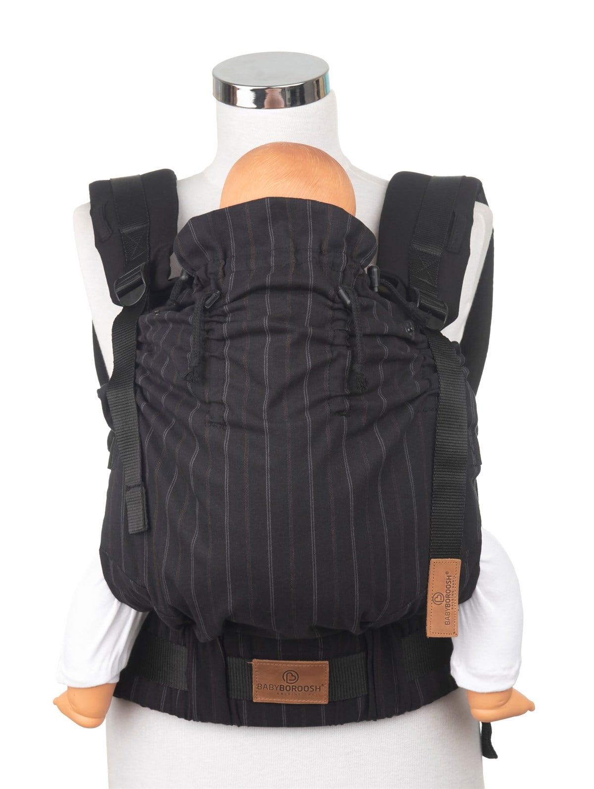 Lines Black New Age Büyüyen Yenidoğan Ergonomik Bebek Kangurusu - Oeko Tex