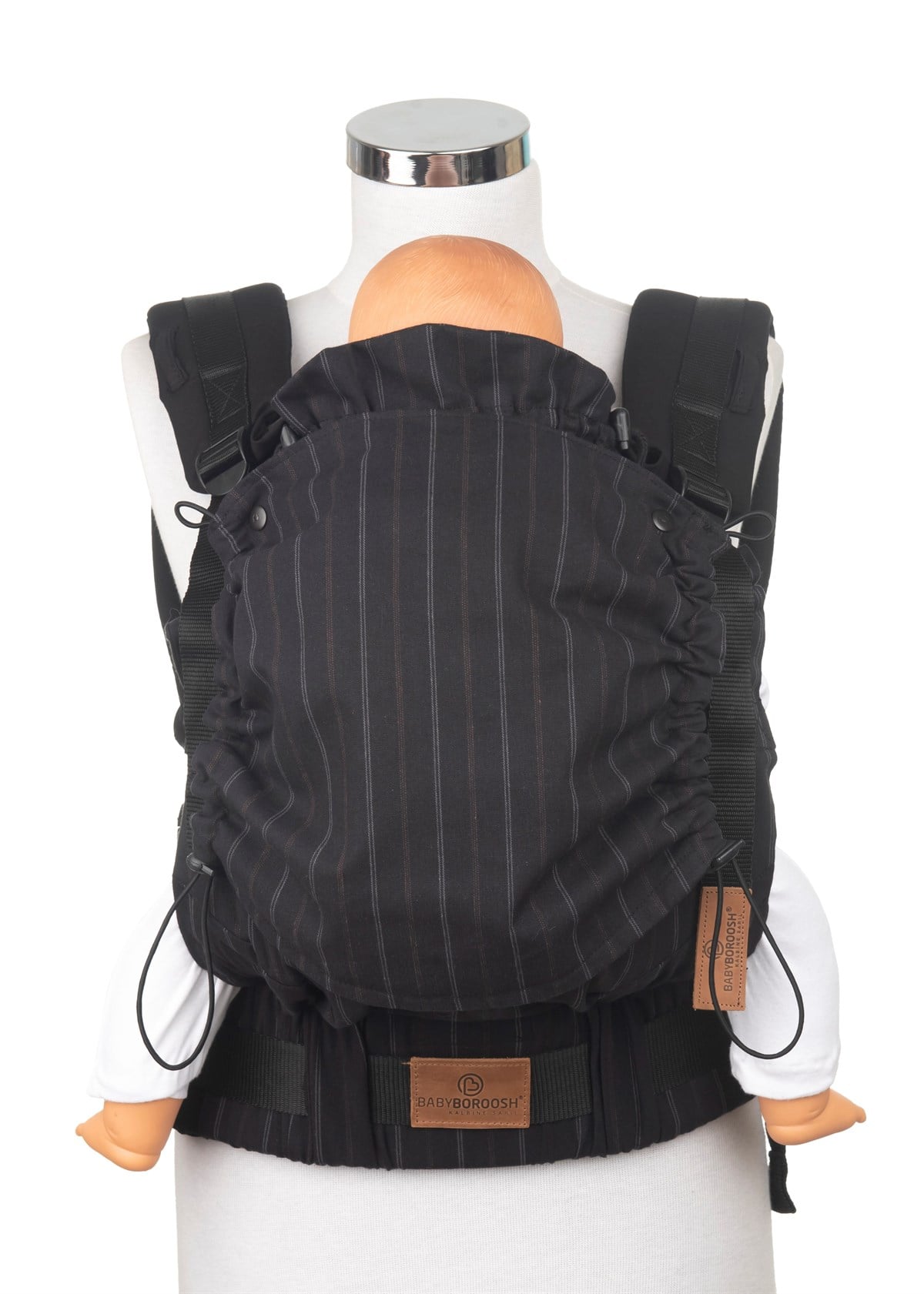 Lines Black New Age Büyüyen Yenidoğan Ergonomik Bebek Kangurusu - Oeko Tex