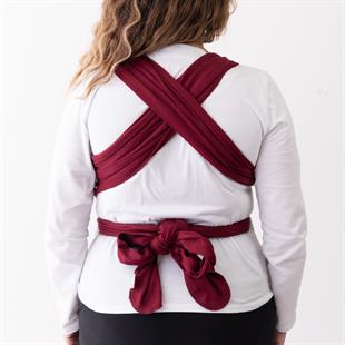 Esnek Sling Bordo- Bebek Taşıma Şalı- %100 Pamuklu Yumuşak Doku -Kese ve Bere Hediyeli