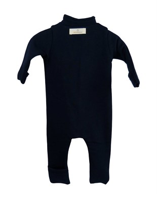 Siyah Kalın Bebek Tulumu