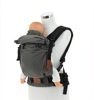 Antrasit New Age Büyüyen Yenidoğan Ergonomik Bebek Kangurusu - Oeko Tex