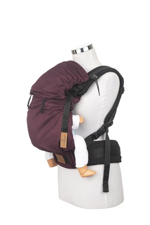 Maroon New Age Büyüyen Yenidoğan Ergonomik Bebek Kangurusu - Oeko Tex
