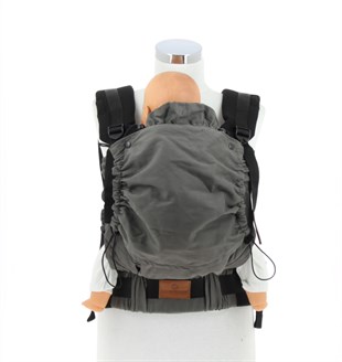 Antrasit New Age Büyüyen Yenidoğan Ergonomik Bebek Kangurusu - Oeko Tex