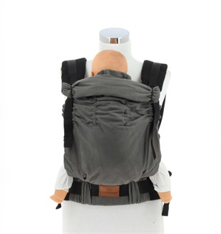 Antrasit New Age Büyüyen Yenidoğan Ergonomik Bebek Kangurusu - Oeko Tex