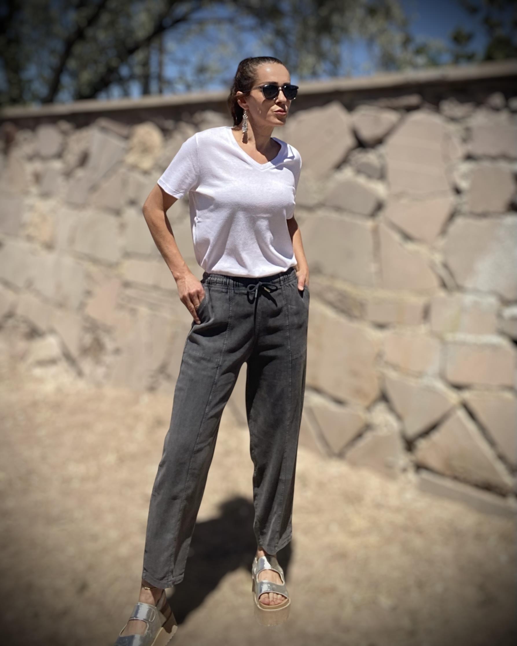 Antrasit Tensel Jean Jogger Pantolon