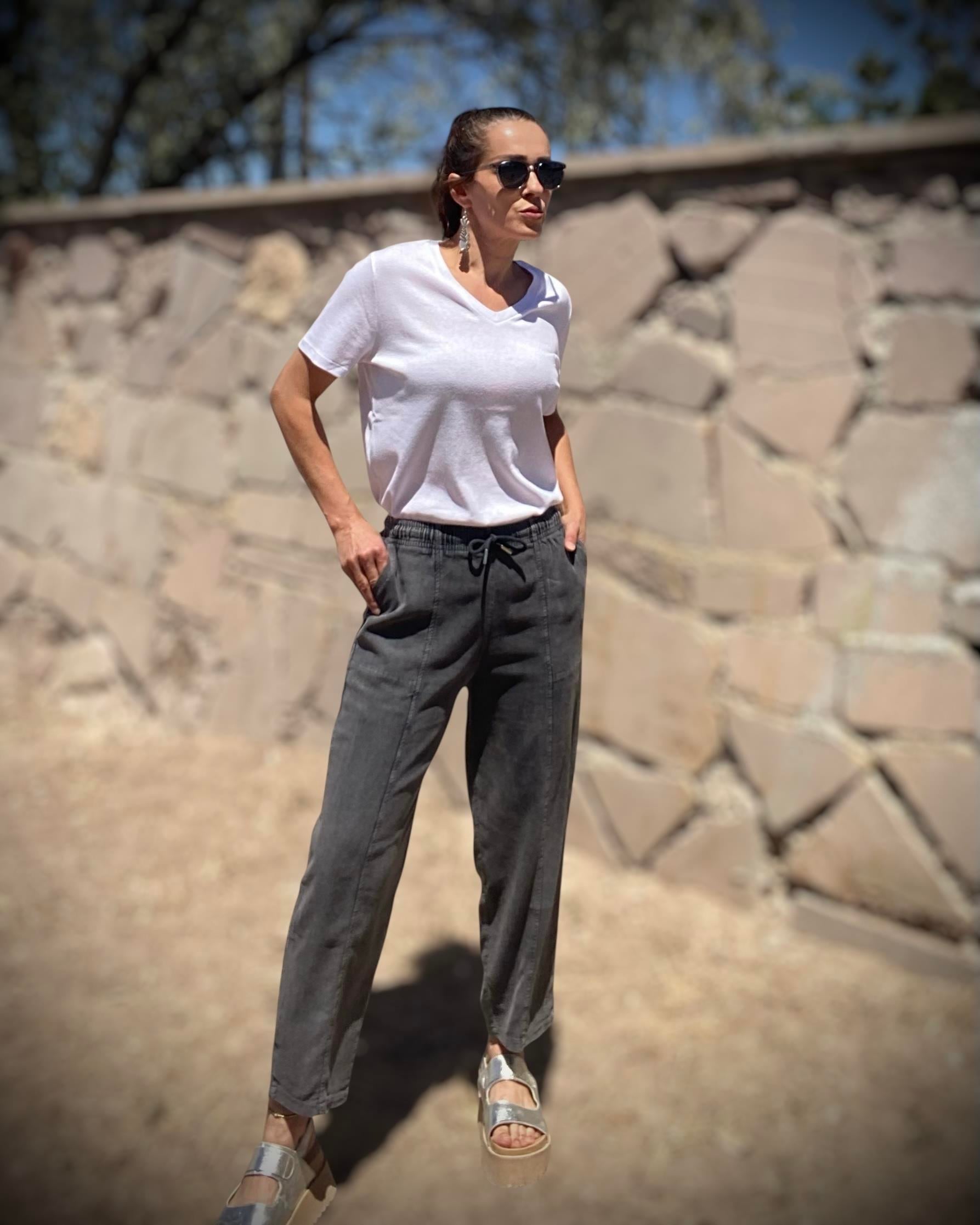 Antrasit Tensel Jean Jogger Pantolon