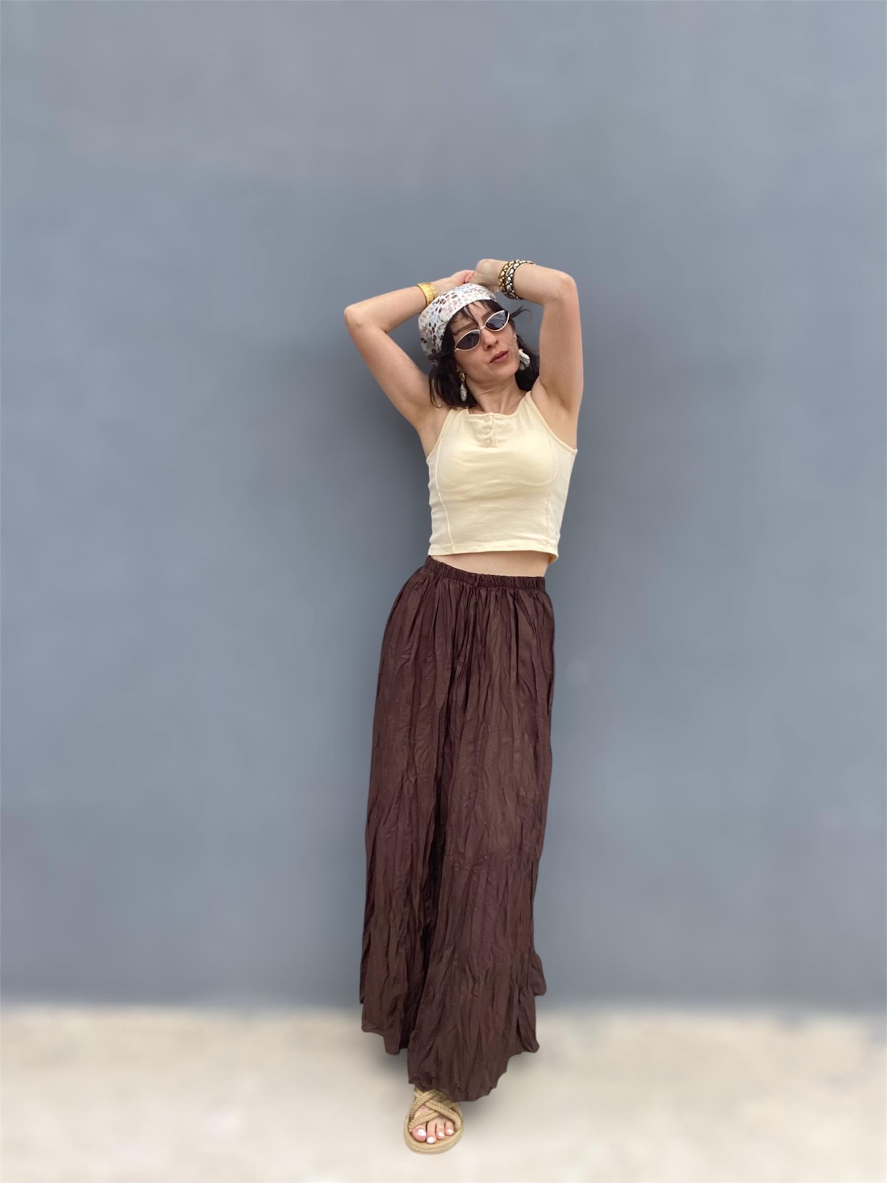 Sarı Kalın Askılı Kısa Crop