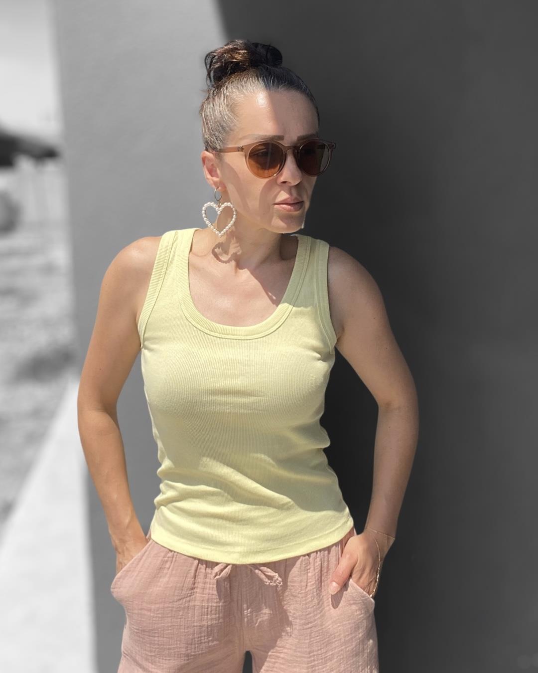 Sarı Ribana Basic Atlet