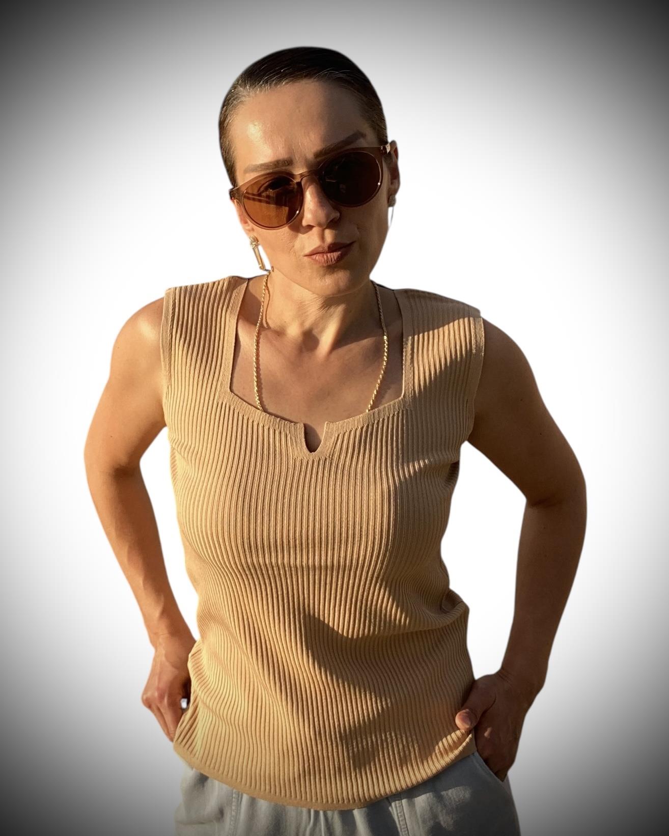 Vizon Kare Yaka V Kesim Triko Atlet