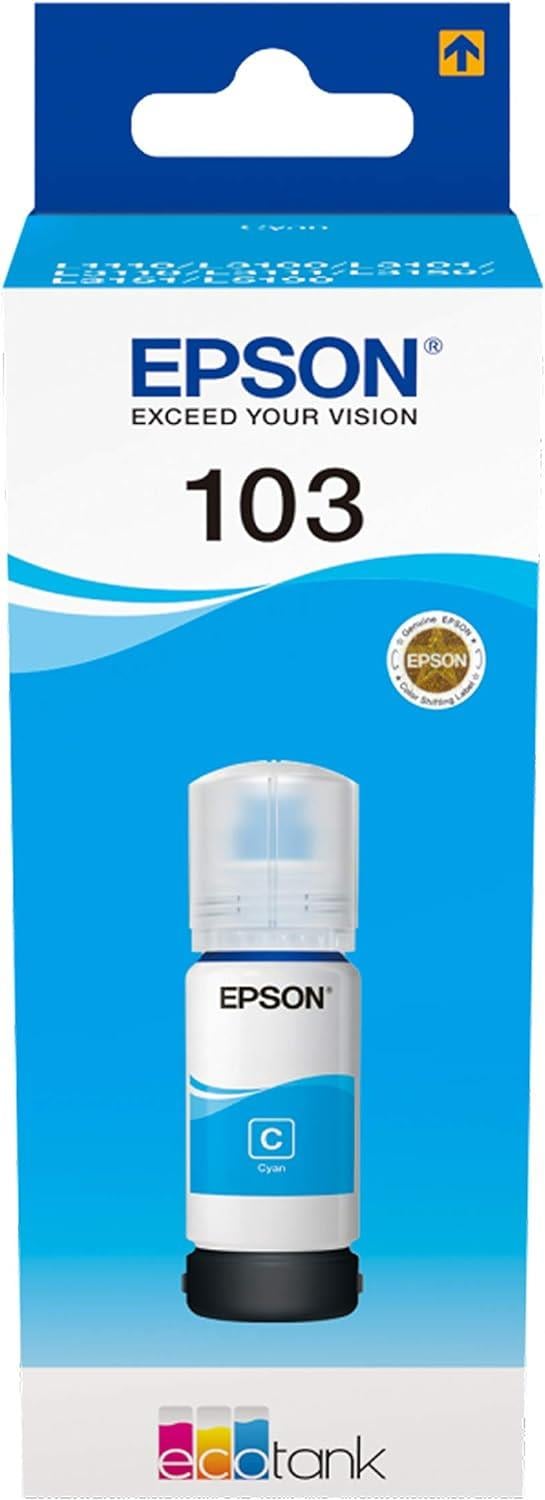 Epson 103 EcoTank C13T00S24A 65ml Mürekkep - Cyan