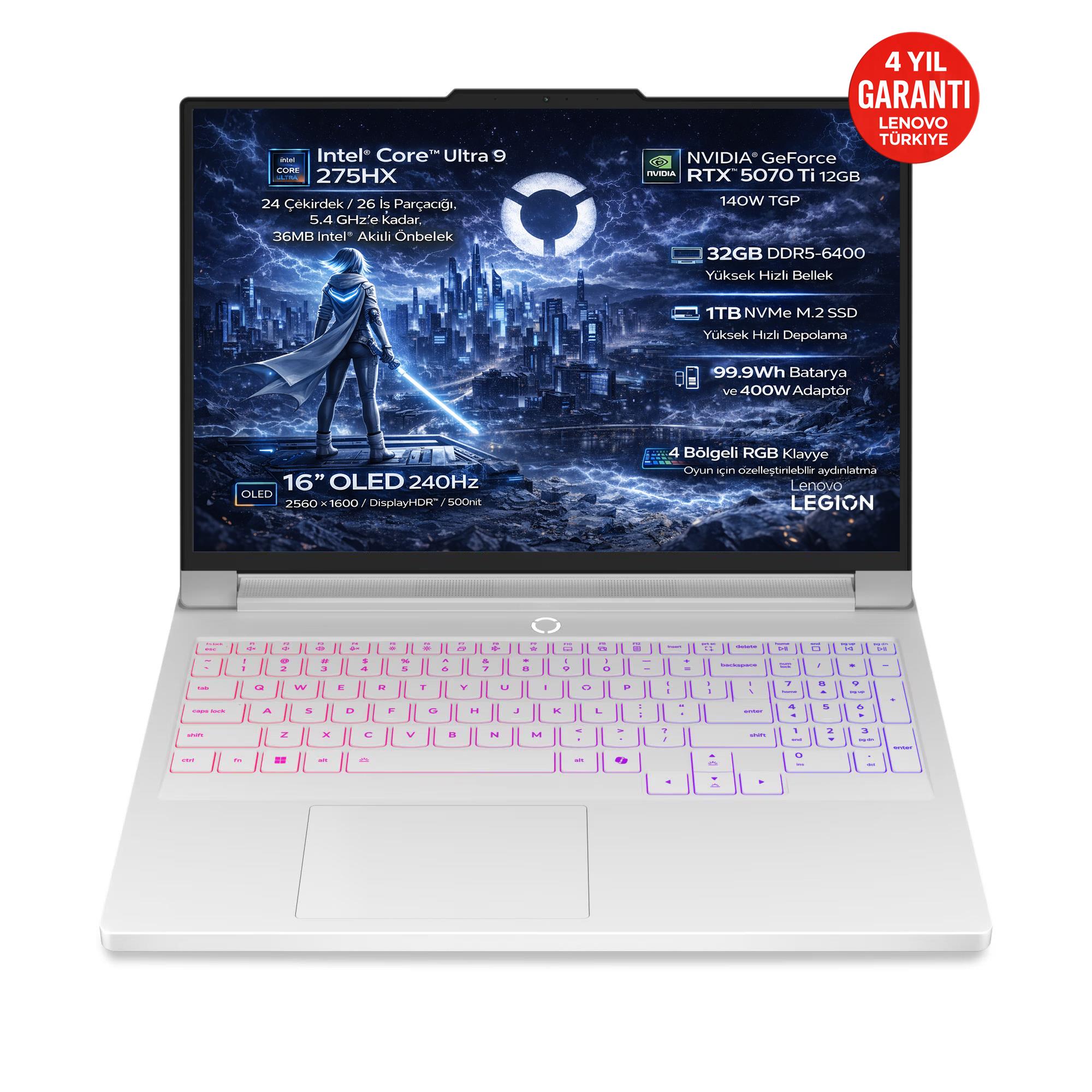 Lenovo Legion Pro 7 16IAX10H Intel Core Ultra 9 275HX 32GB 1TB SSD RTX 5070 Ti 12GB 16