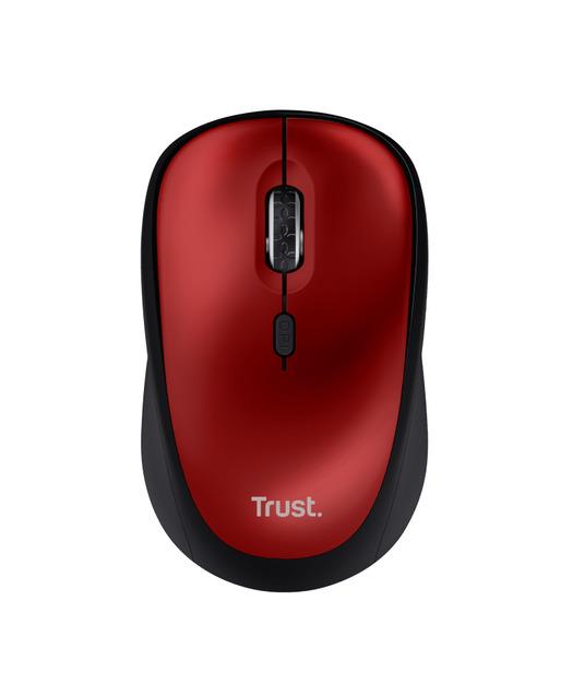 Trust 24550 Yvi+ Sessiz Kablosuz Mouse-Kırmızı