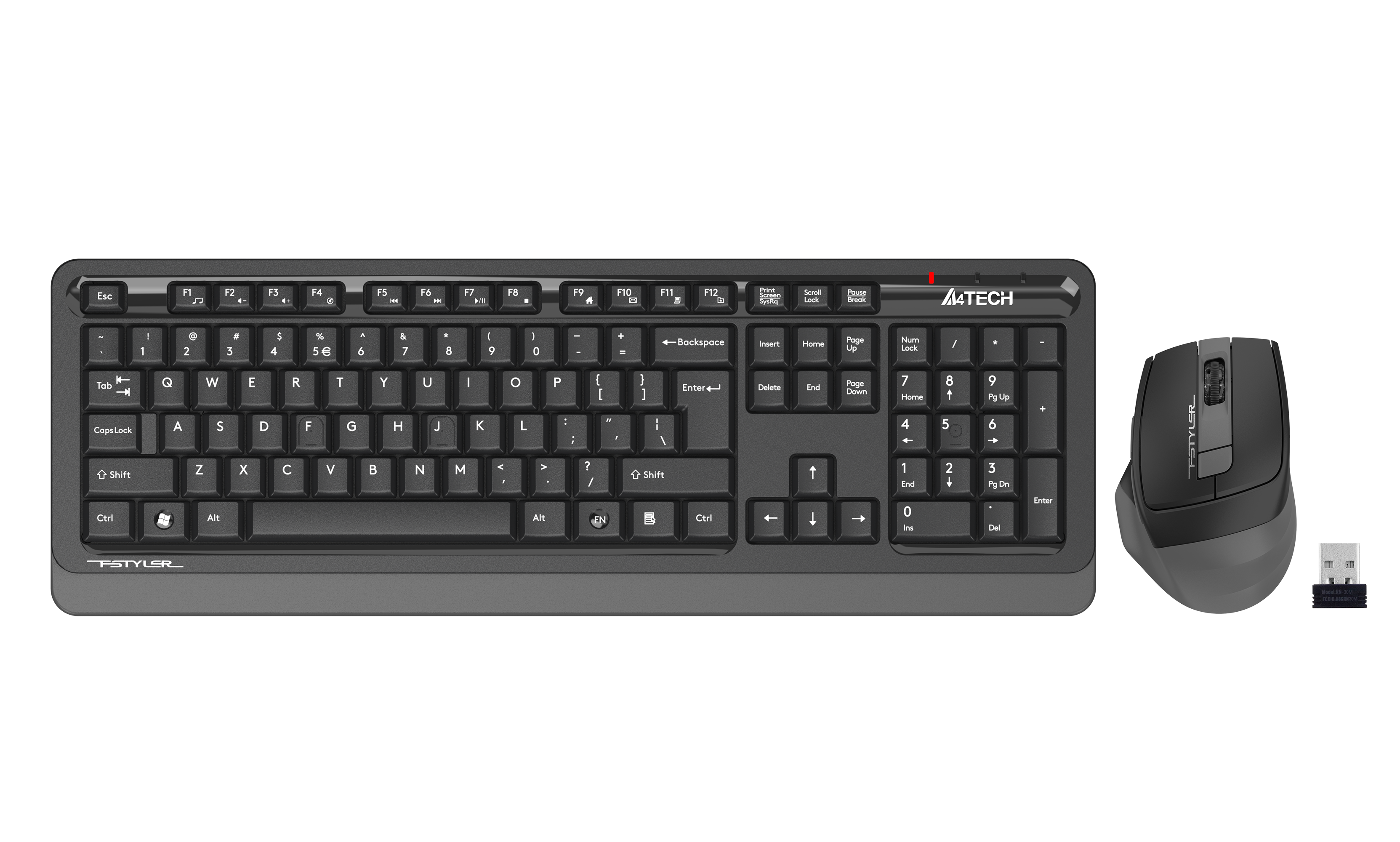 A4-Tech FG1035 Kablosuz Q Klavye Mouse Set - Gri