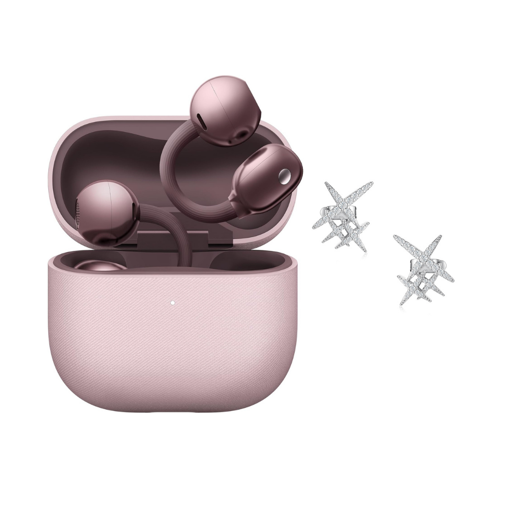 Huawei FreeClip2 Mor Bluetooth Kulaklık, Yıldız Charm Hediyeli