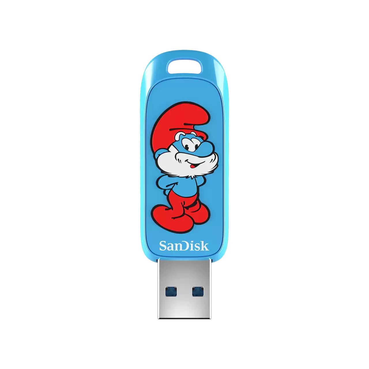 SanDisk Smurfs 128GB USB 3.2 Gen 1 Flash Bellek - SDCZIS-128G-G46
