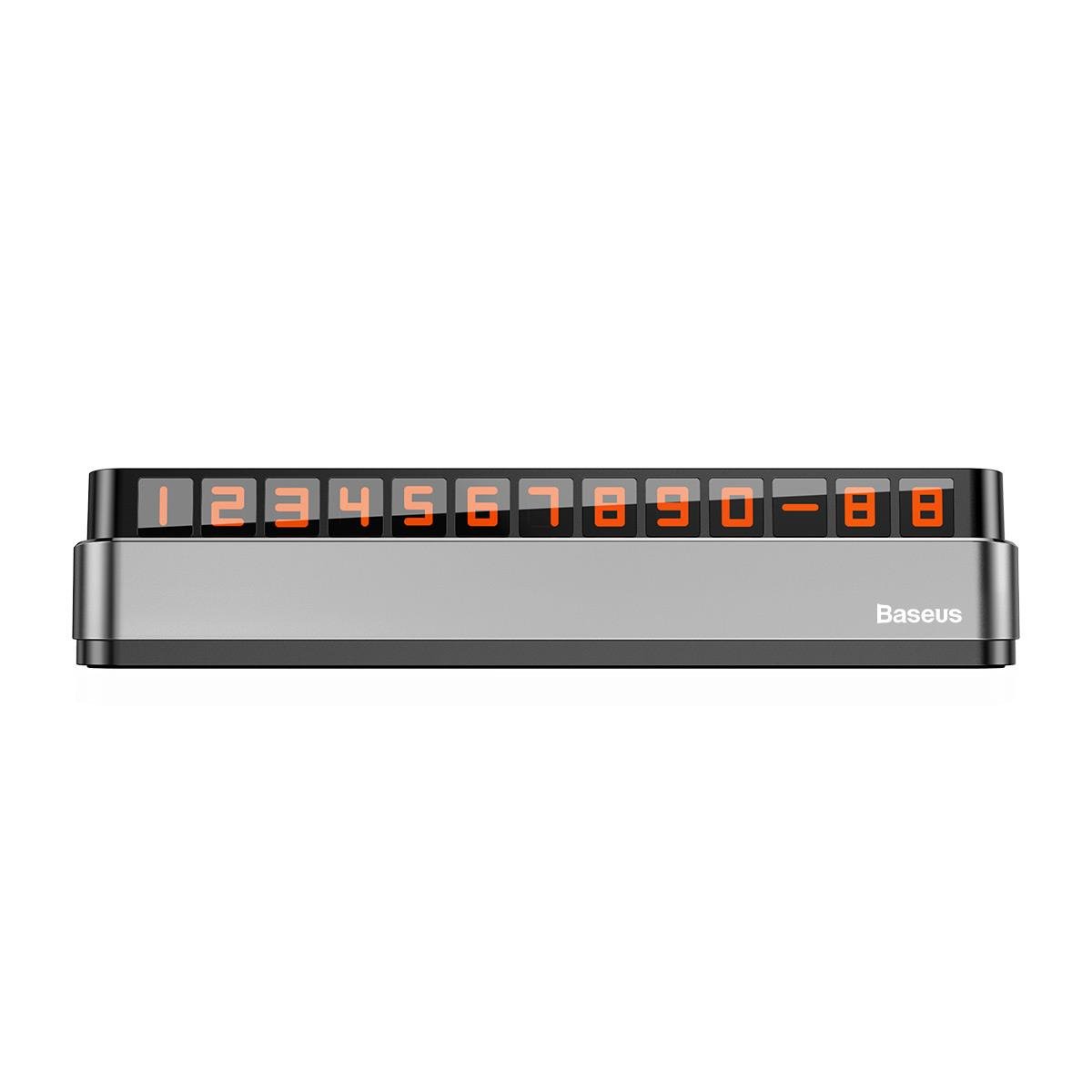 Baseus Moonlight Box Serisi Araç İçi Telefon Numarası Yazma Aparat Numaratör - Koyu Gri