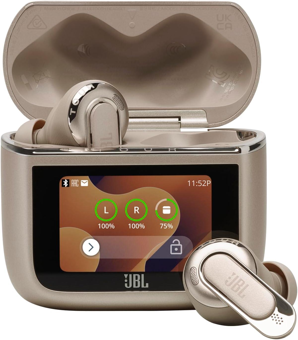 JBL Tour Pro 3 TWS NC Bluetooth Kulaklık with Smart Case, Latte Krem