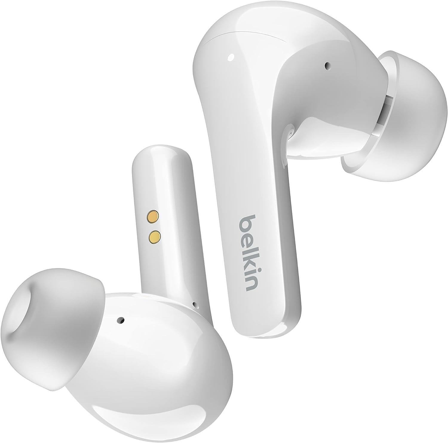 Belkin SOUNDFORM Flow ANC Gerçek Kablosuz Bluetooth Kulaklık - Beyaz