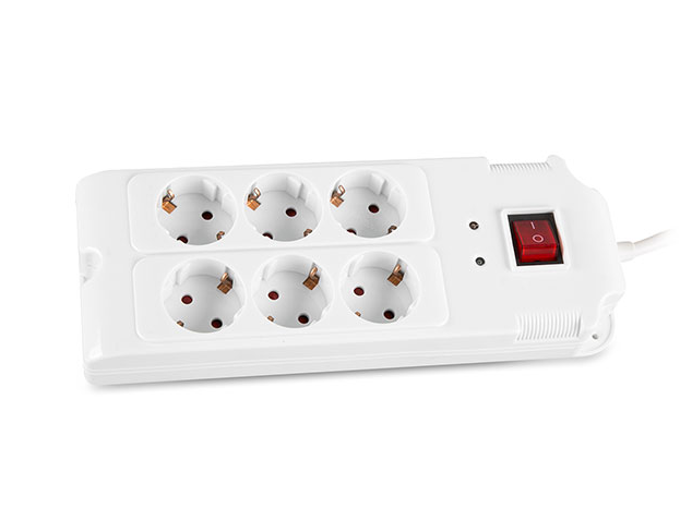 S-link SPG77-6-15 1.5m 6li Akım Korumalı Beyaz Priz Çoklayıcı