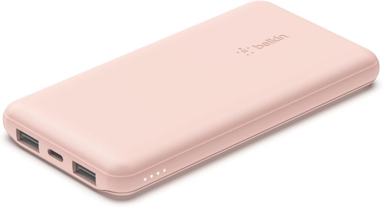 Belkin 10k Power Bank Usbc 15w, Ift Usba, 15cm Usba C Kablo, Pembe