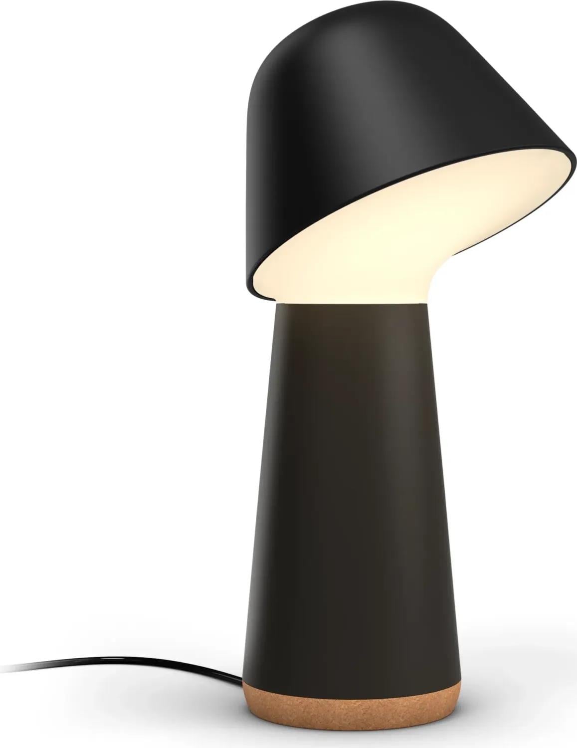 Philips Hue Twilight Akıllı Uyku ve Uyanma Lambası, Beyaz ve Renkli Işık, Alexa, Apple Home ve Google Assistant Uyumlu, Siyah