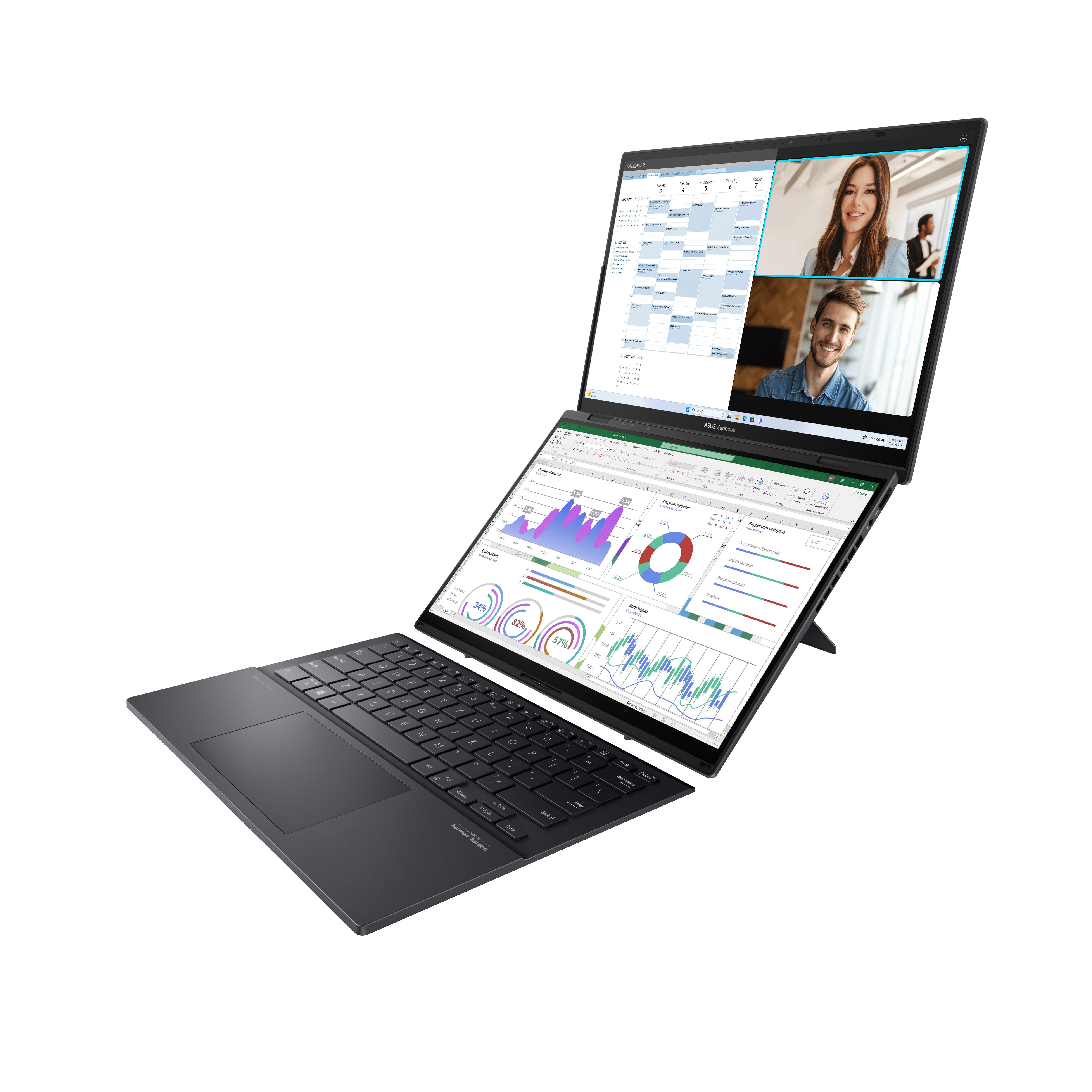 Asus Zenbook Duo UX8406CA-QL307W Intel Core Ultra 7 255H 16GB 1TB SSD 14