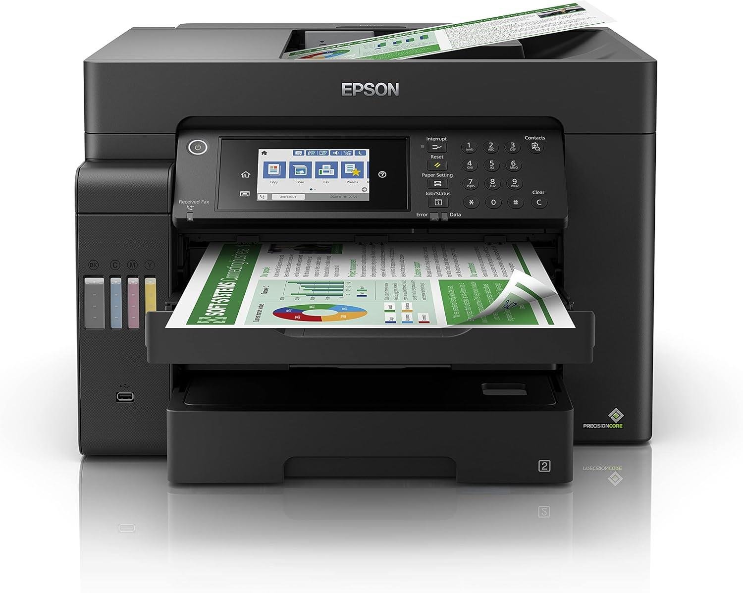 EPSON EcoTank L15150 Baskı, Tarama, Kopya, Faks ( USB, Ethernet, WiFi, Wi-Fi Direct ) A3 Çok Fonksiyonlu Yazıcı