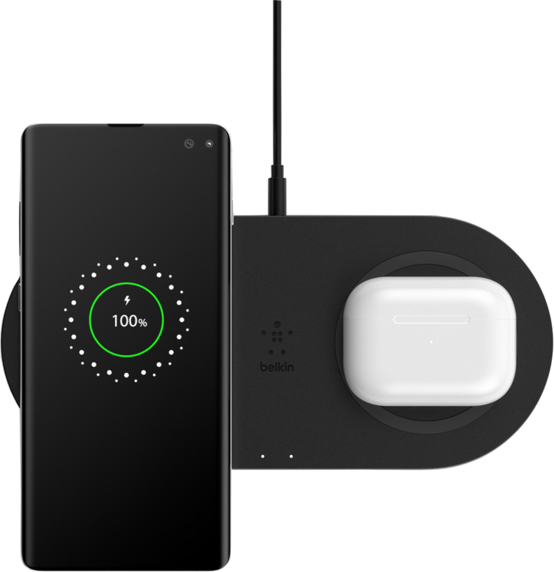 Belkin 10w İkili Kablosuz Şarj Cihazı - Siyah WIZ002VFBK 