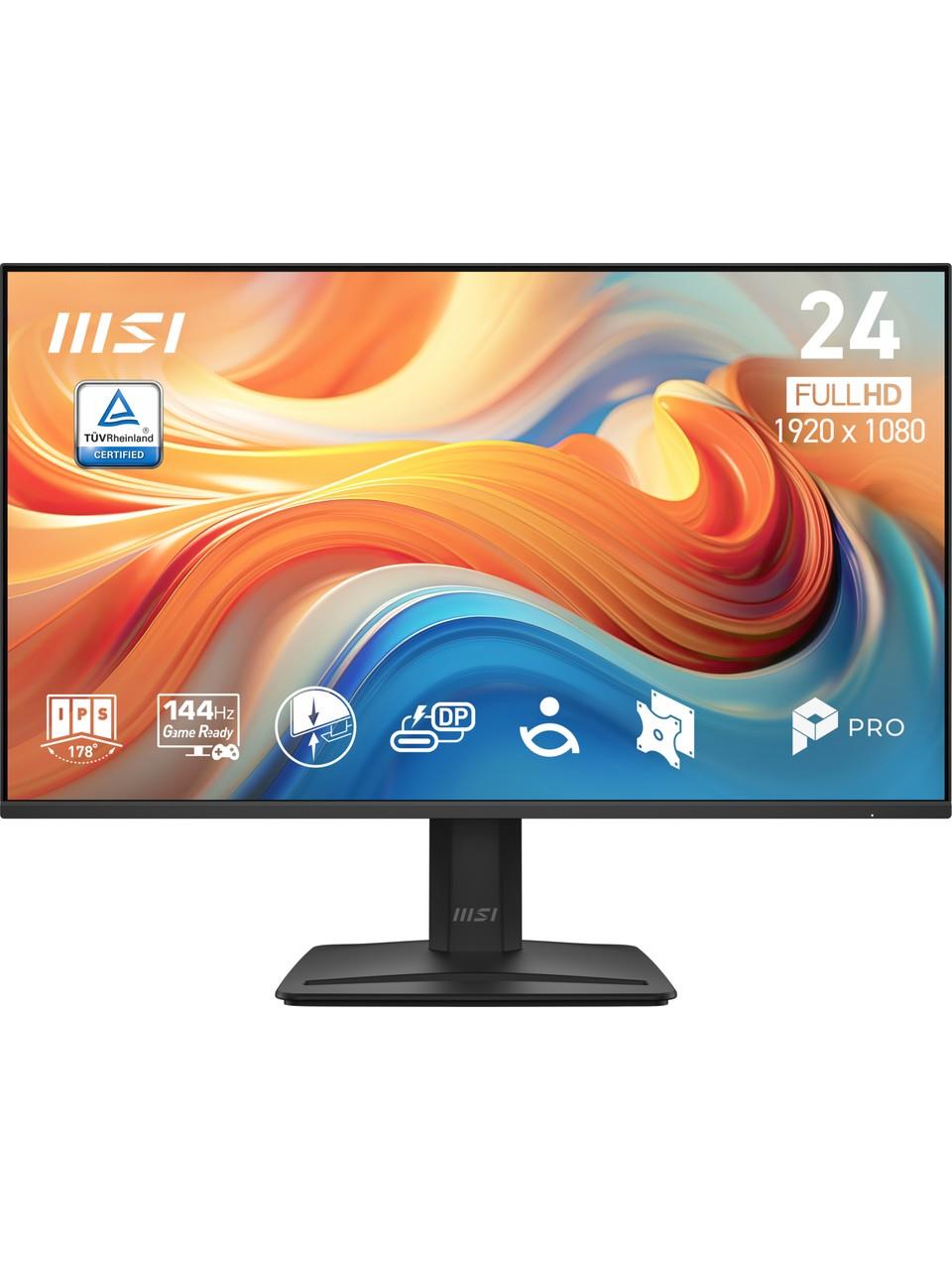 MSI 23.8 PRO MP242 E14C 1920x1080 (FHD) 16:9 FLAT IPS 144HZ 1MS FREESYNC SIYAH MONITOR