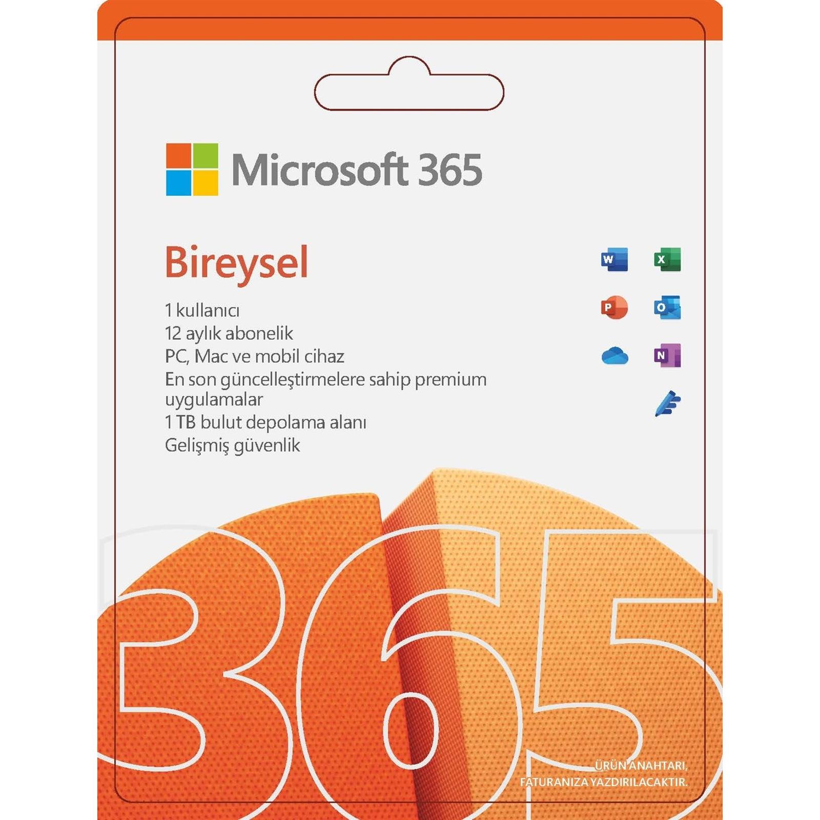 Microsoft Office 365 Bireysel Abonelik 1 YIL ESD TR - (QQ2-00006)