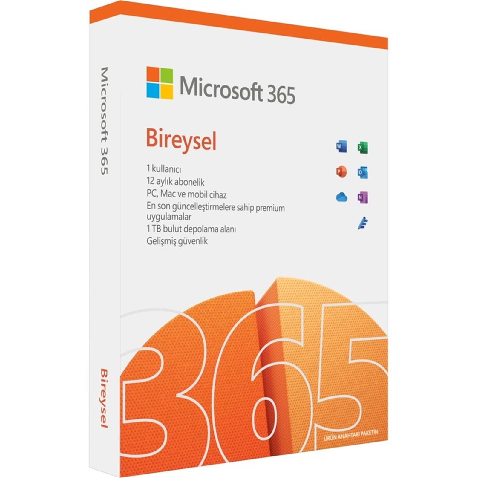 Microsoft Offıce 365 Qq2-01451 Bıreysel Abonelık Türkçe Kutulu - 1yıl