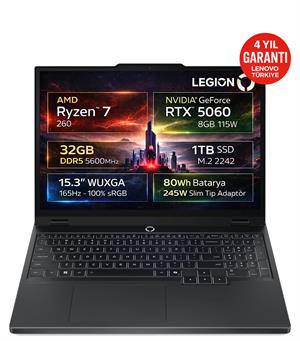 Lenovo Legion 5 15AHP10 AMD Ryzen 7 260 32GB 1TB SSD RTX 5060 8GB 15.3