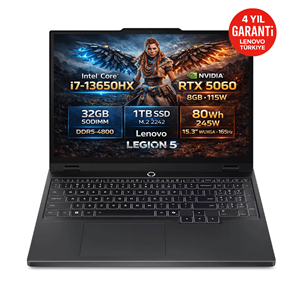 Lenovo Legion 5 15IRX10 Intel Core i7-13650HX 32GB 1TB SSD RTX 5060 8GB 15.3