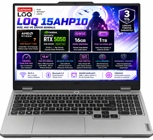 Lenovo LOQ 15AHP10 AMD Ryzen 7 250 16GB 1TB SSD RTX 5050 8GB (100W) 15.6