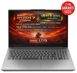 Lenovo LOQ 15ARP10E AMD Ryzen 7 7735HS 16GB 1TB SSD RTX 3050 6GB 15.6