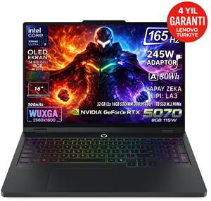 Lenovo Legion Pro 5 16IAX10 Intel Core Ultra 9 275HX 32GB 1TB SSD RTX 5070 8GB 16