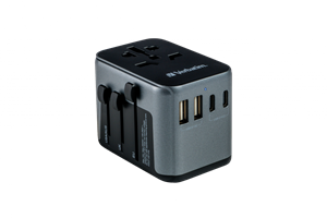 Verbatim Evrensel Seyahat Şarj Adaptörü UTA-03 2 x Usb-C ve 2 x Usb-A-(49545)