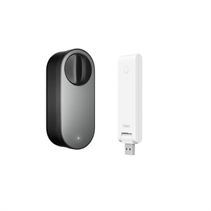 Aqara Akıllı Kapı Kilidi U200-Lite-Siyah ve M100 Hub (Apple Home Destekli)