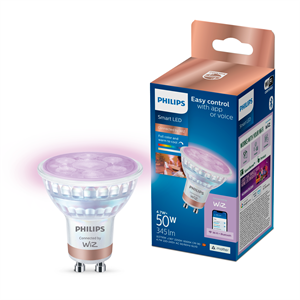 Philips Smart Lighting LED Spot Ampul GU10 Cam 50W Eşdeğer RGB - Google Home, Alexa, HomeKit ve Matter uyumlu