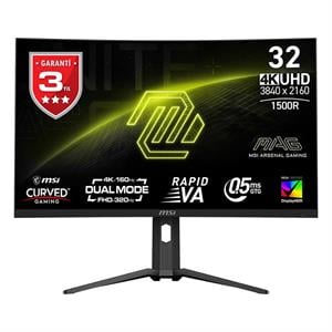 MSI 32 MAG 321CUPDF 3840x2160 (UHD) CURVE 1500R VA 160HZ 0.5MS (GTG) FREESYNC PREMIUM GAMING MONITOR