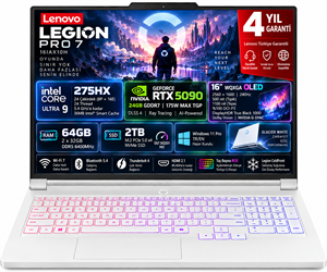 Lenovo Legion Pro 7 16IAX10H Intel Core Ultra 9 275HX 64GB 2TB SSD RTX 5090 24GB (175W) 16